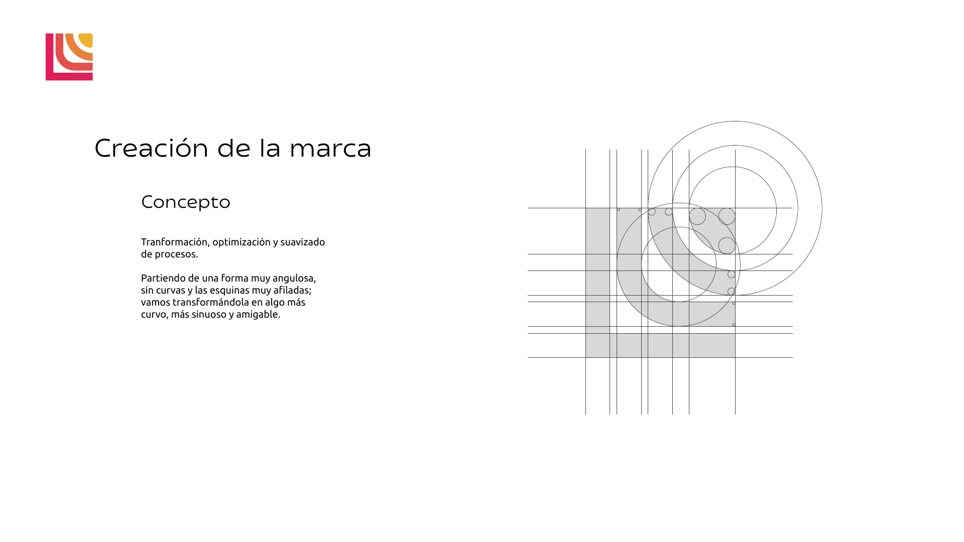 Concept and geometric construction of the Lidia Ruiz Revilla mark